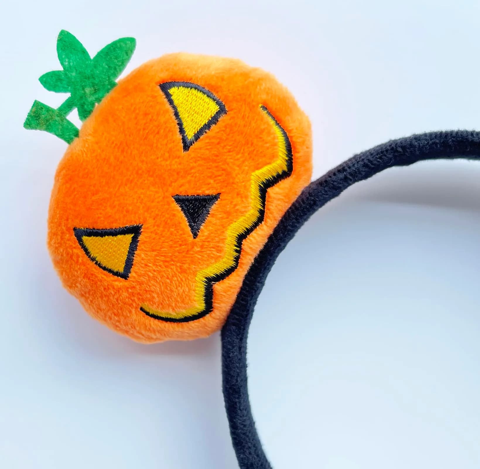 A Miaow Sparkling Headband Glitter Bow Hair Hoop Women Adults Butterfly Sequin Hair Clasp Costume (Orange Pumpkin) | Hand-Made with Exquisite Workmanship - view 2