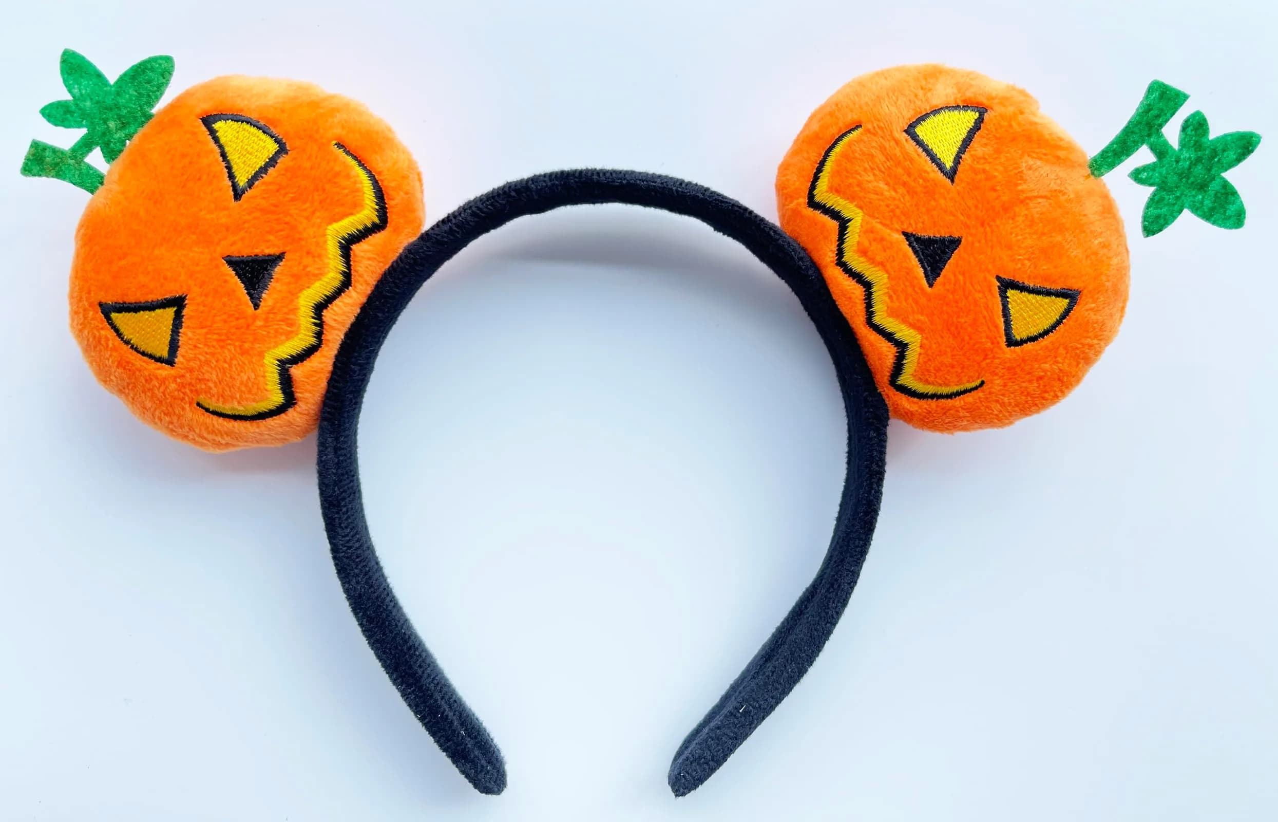 A Miaow Sparkling Headband Glitter Bow Hair Hoop Women Adults Butterfly Sequin Hair Clasp Costume (Orange Pumpkin) | Hand-Made with Exquisite Workmanship - view 3