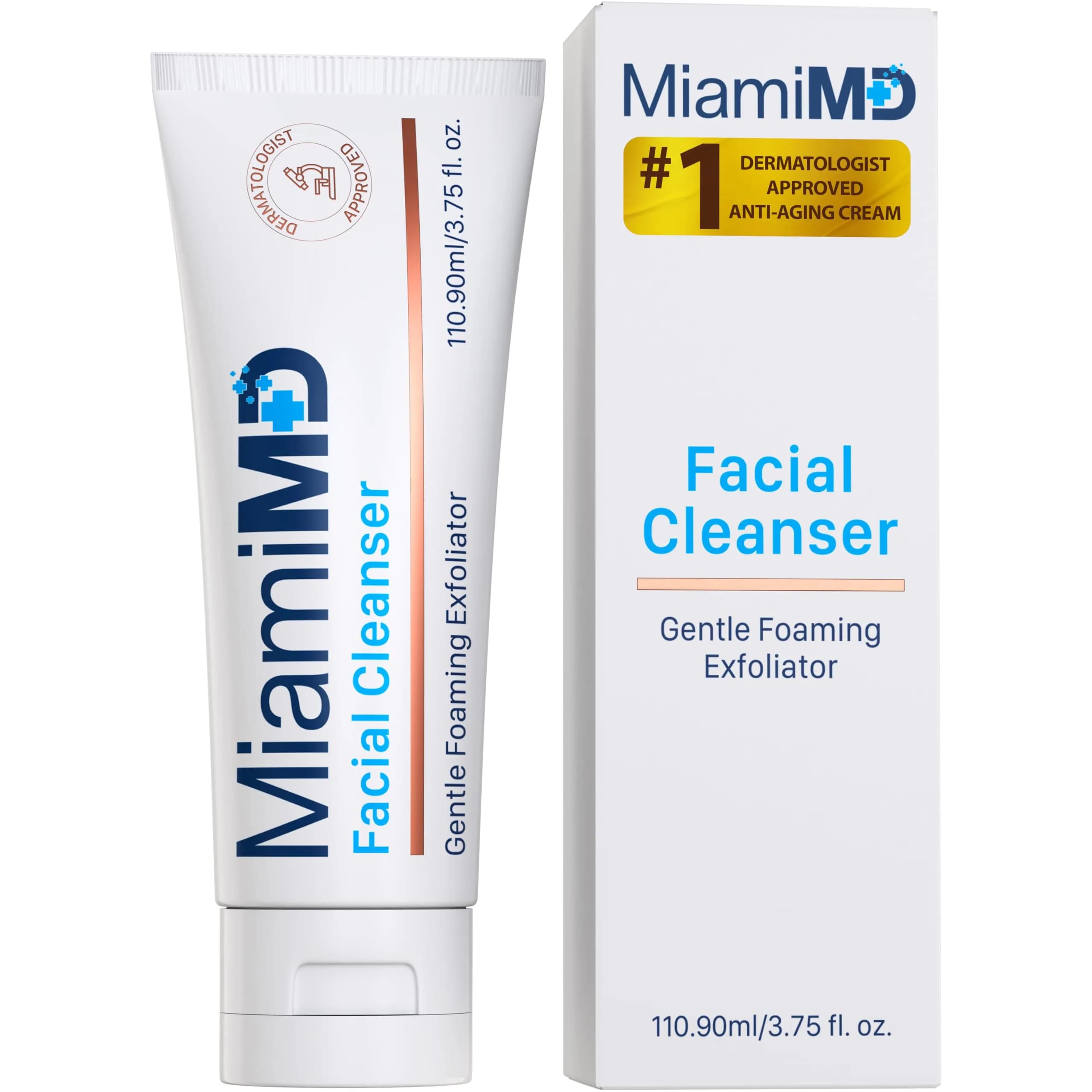 MiamiMD Face Wash 3.75oz | Hydrating & Moisturizing Facial Cleanser for All Skin Types