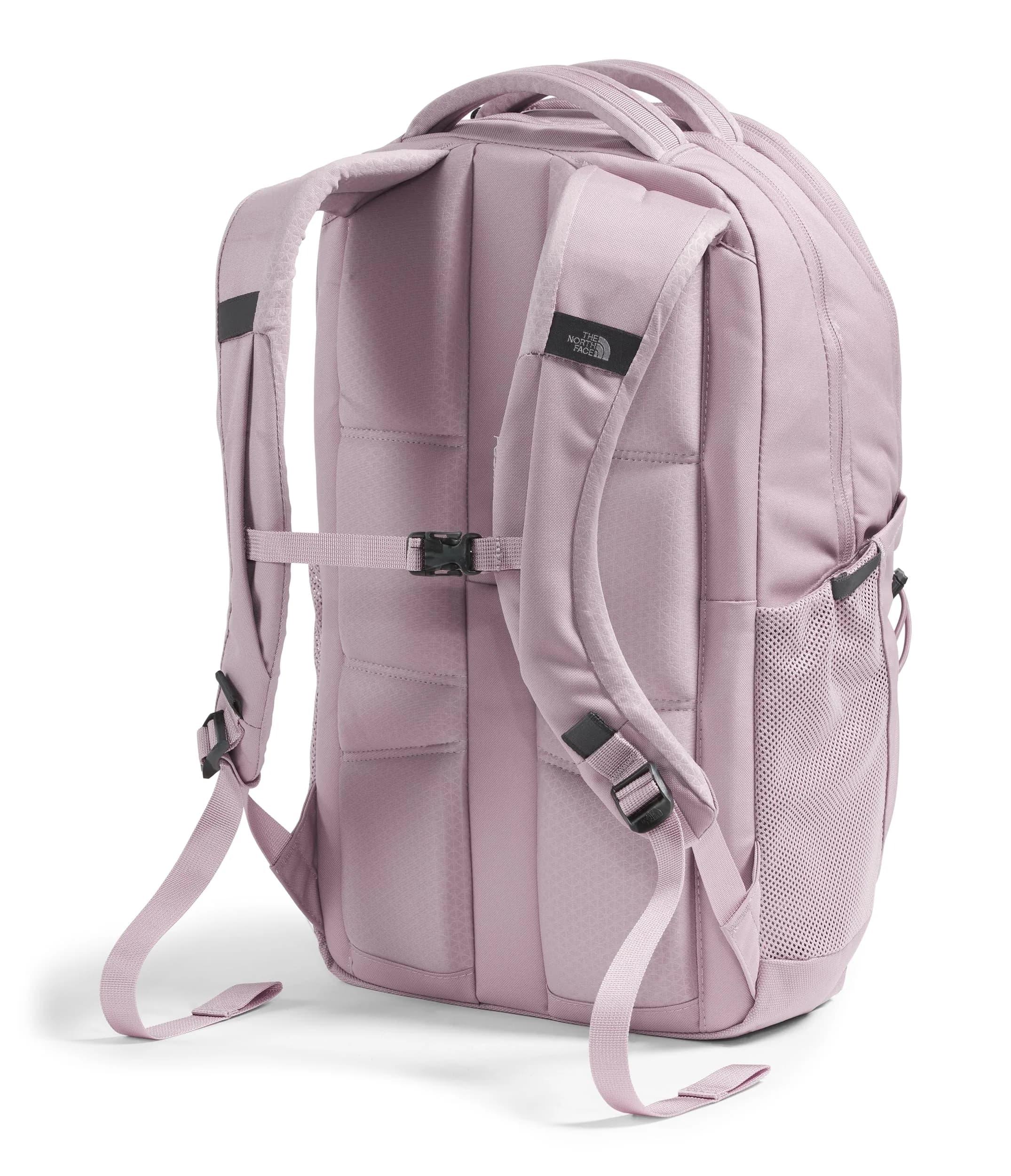 The North Face Women's Jester Luxe Laptop Backpack, Gardenia White/Burnt Coral Metallic, 28L | Stands Unsupported - view 3