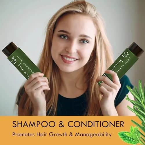 Sunny Isle Rosemary Mint Hair & Strong Roots Shampoo 12oz | Biotin Infused, Color Safe, Strengthening Formula thumbnail 6