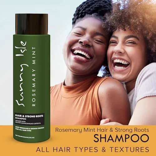 Sunny Isle Rosemary Mint Hair & Strong Roots Shampoo 12oz | Biotin Infused, Color Safe, Strengthening Formula thumbnail 8