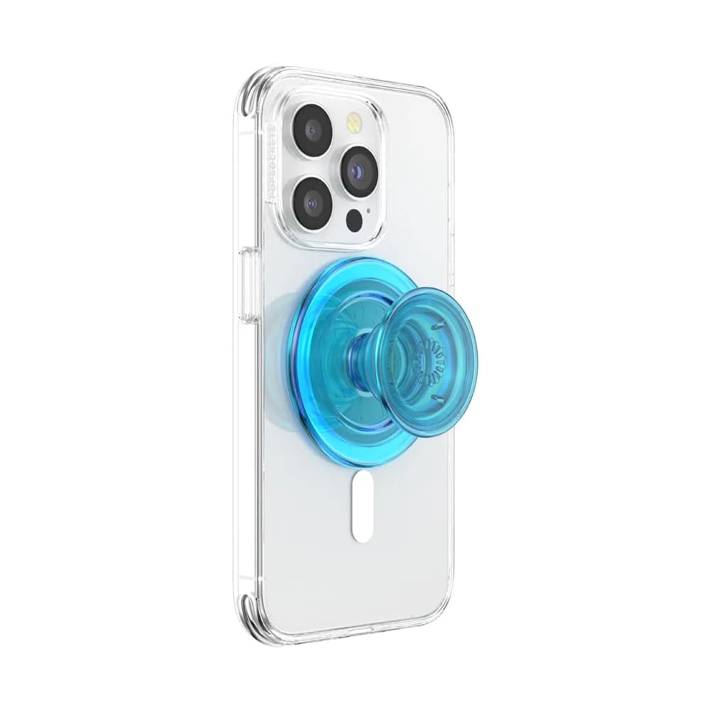 PopSockets Phone Grip for MagSafe, Magnetic Holder- Electric Blue | Secure, Slim & Versatile