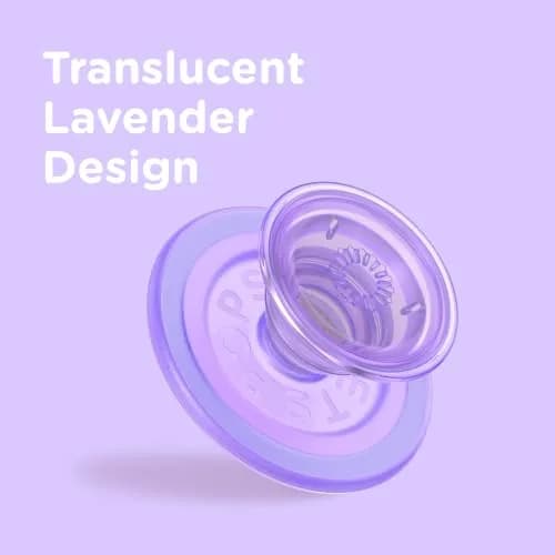 PopSockets Phone Grip for MagSafe, Magnetic Holder- Clear Lavender | Secure Magnetic Stand & Grip thumbnail 5