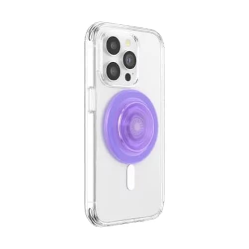 PopSockets Phone Grip for MagSafe, Magnetic Holder- Clear Lavender | Secure Magnetic Stand & Grip thumbnail 2