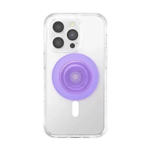PopSockets Phone Grip for MagSafe, Magnetic Holder- Clear Lavender | Secure Magnetic Stand & Grip thumbnail 3