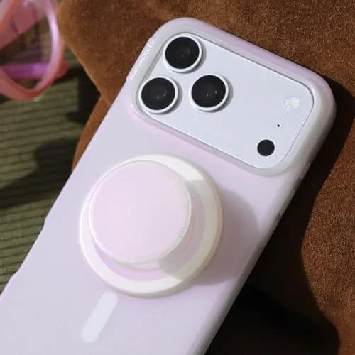 PopSockets Phone Grip for MagSafe | Magnetic Stand & Grip, Opalescent Clear thumbnail 4