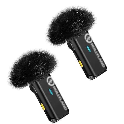 YEAOI 2-Pack Furry Microphone Windscreens for Hollyland Lark M1 & C1 | Noise Reduction & Crystal Clear Voice thumbnail 1