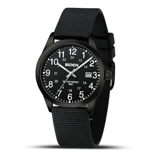 LN LENQIN Analog Quartz Sports Watch 40mm (1.57 inch) | Military Style with Luminous Dial thumbnail 1