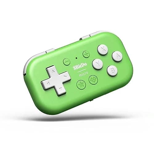 8Bitdo Micro Bluetooth Gamepad Green | Pocket-sized Mini Controller for Switch & Android thumbnail 1