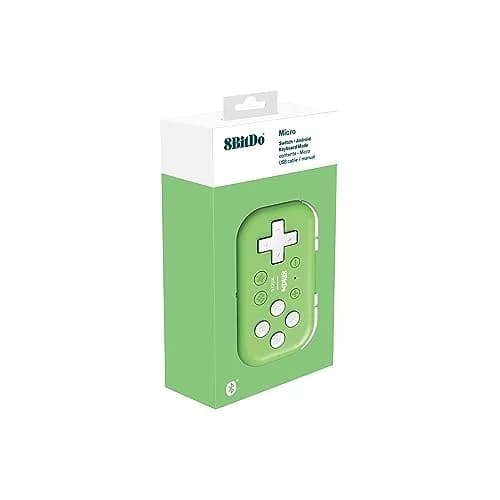 8Bitdo Micro Bluetooth Gamepad Green | Pocket-sized Mini Controller for Switch & Android thumbnail 5
