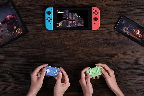 8Bitdo Micro Bluetooth Gamepad Green | Pocket-sized Mini Controller for Switch & Android thumbnail 7