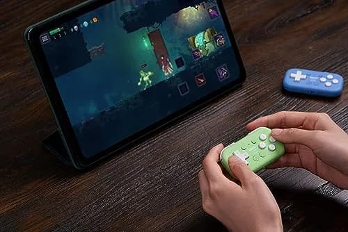8Bitdo Micro Bluetooth Gamepad Green | Pocket-sized Mini Controller for Switch & Android thumbnail 8