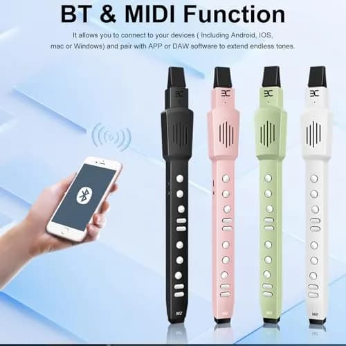EX M2 Digital Wind Instrument Electric Saxophone 12 Tones 3 Modes White thumbnail 5