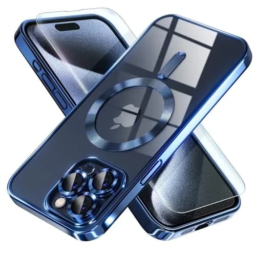 Misea Magnetic for iPhone 15 Pro Max Case Compatible with MagSafe | Crystal Clear, Shockproof & Dustproof thumbnail 1