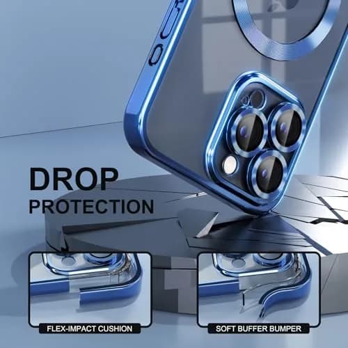 Misea Magnetic for iPhone 15 Pro Max Case Compatible with MagSafe | Crystal Clear, Shockproof & Dustproof thumbnail 4
