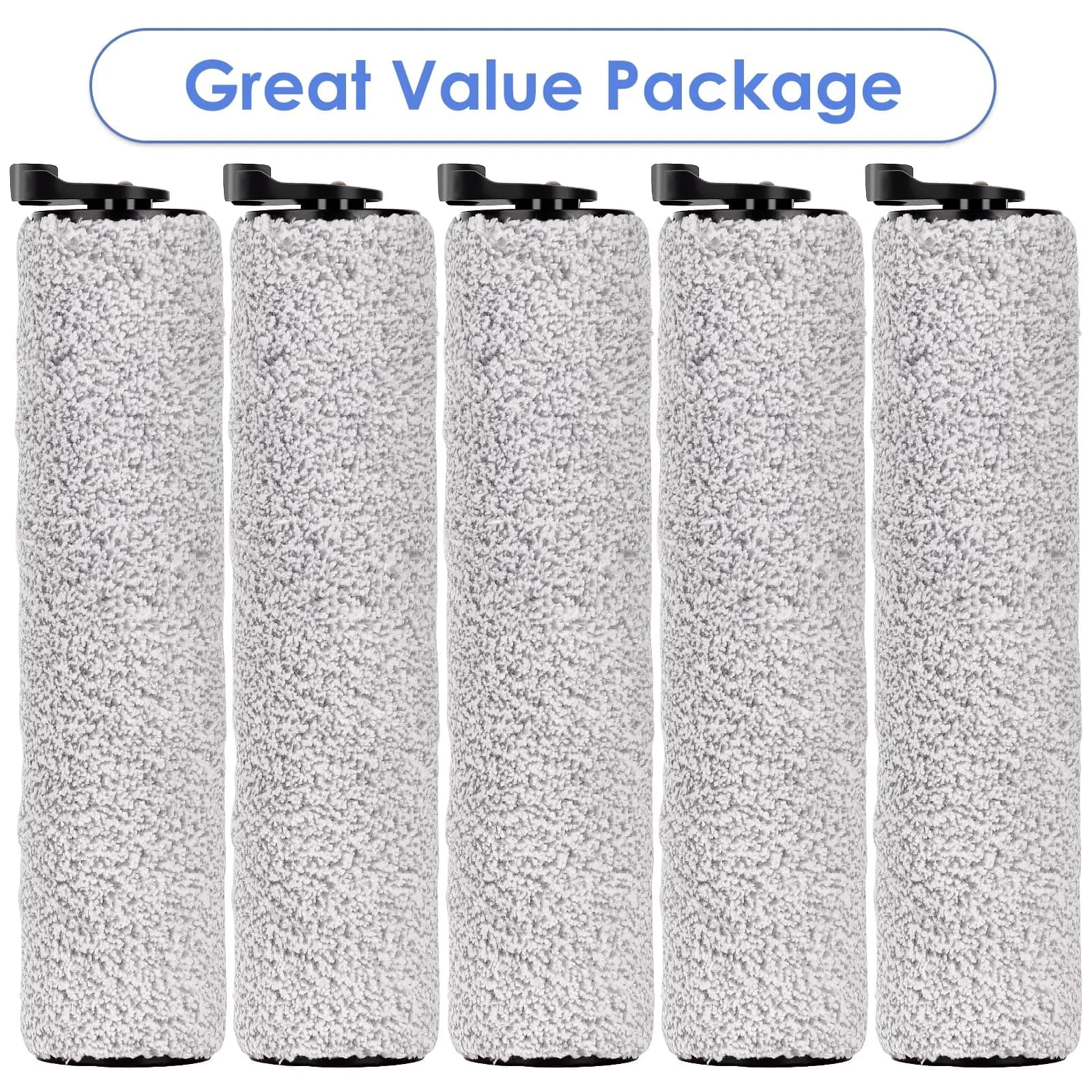 MIBUMIKI Replacement Brush Rollers for Tineco iFloor 3/S3/iFloor 2 | 5 Pieces, Microfiber Soft Bristles - view 5