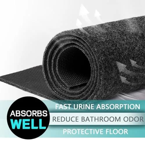 CHONOVO Urinal Mat 12 Pack 43x52cm (17.7"x20.5") | Non-Slip Absorbent Floor Pad for Commercial Restrooms thumbnail 5