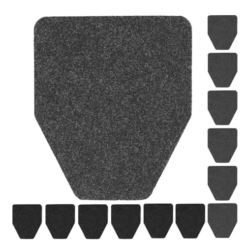 CHONOVO Urinal Mat 12 Pack 43x52cm (17.7"x20.5") | Non-Slip Absorbent Floor Pad for Commercial Restrooms thumbnail 1