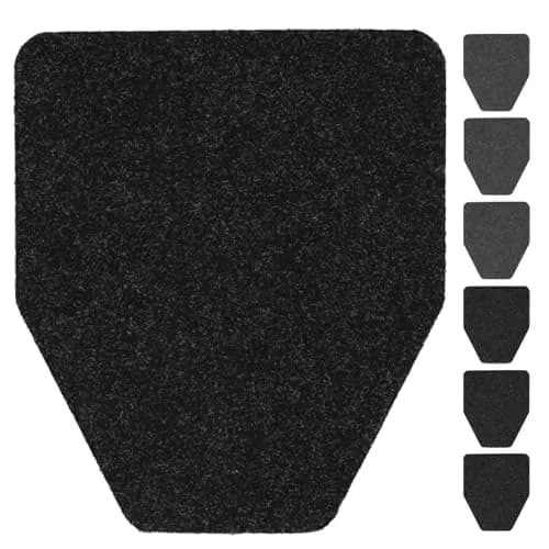 CHONOVO Urinal Mat 17.7 x 20.5 inches (45cm x 52cm) | 6 Pack Non-Slip Absorbent Floor Pad thumbnail 1