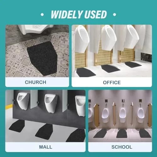 CHONOVO Urinal Mat 17.7 x 20.5 inches (45cm x 52cm) | 6 Pack Non-Slip Absorbent Floor Pad thumbnail 7