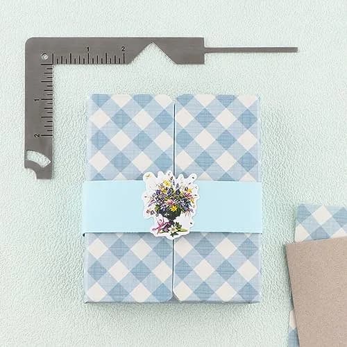 BAOFALI 5-in-1 Book Cover Guide Tool 19.6cm x 10.2cm | Stainless Steel Metal for DIY Bookbinding thumbnail 7