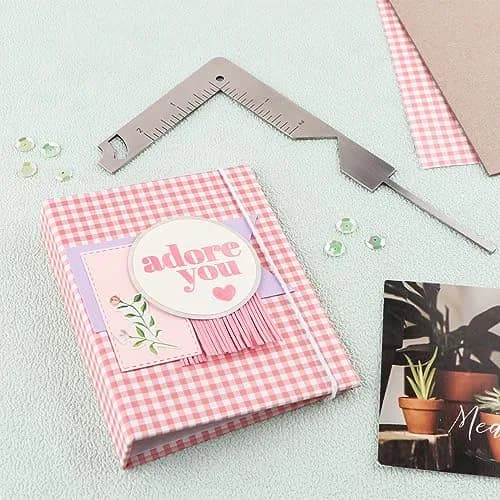 BAOFALI 5-in-1 Book Cover Guide Tool 19.6cm x 10.2cm | Stainless Steel Metal for DIY Bookbinding thumbnail 9