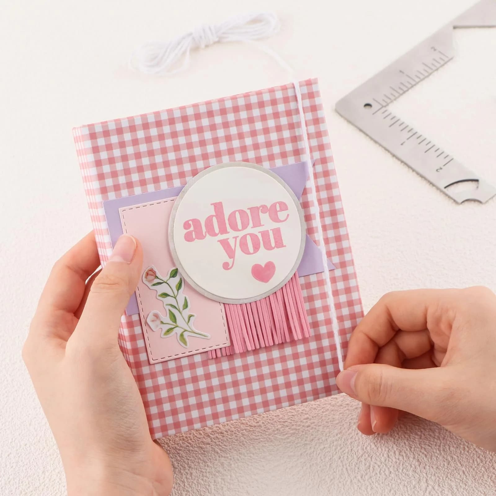 BAOFALI 5-in-1 Book Cover Guide Tool 19.6cm x 10.2cm | Stainless Steel Metal for DIY Bookbinding - view 3