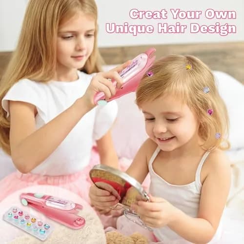 kidzkube Hair Gem Stamper Kit with 24 Diamonds & Reusable Gems | Easy to Use for Kids Ages 3-12 thumbnail 2
