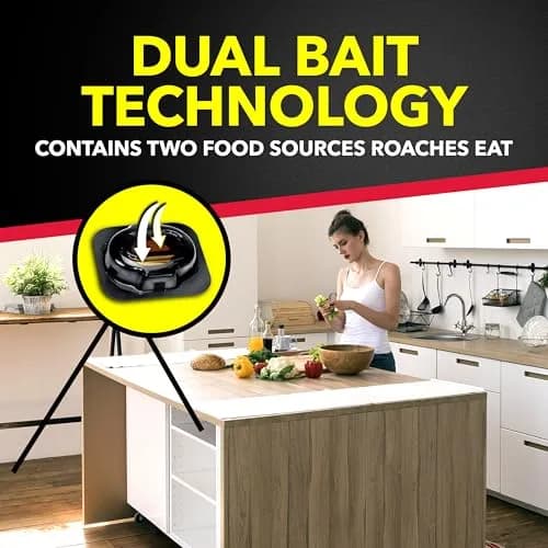 Raid Double Control Small Roach Baits Plus Egg Stopper 12 Count (Pack of 3) | Discreet, Effective Roach Control for Indian Homes thumbnail 6
