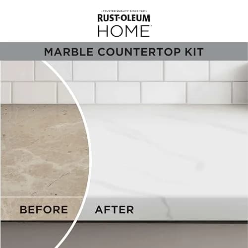 Rust-Oleum Home Marble White Countertop Coating Kit | Durable Water-Based Finish (70-120 chars) thumbnail 2