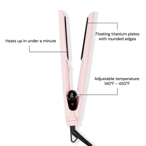 L'ANGE HAIR Le Titane 1.75" Titanium Flat Iron | Hair Straightener with Curved Edges & Infrared Heat thumbnail 3