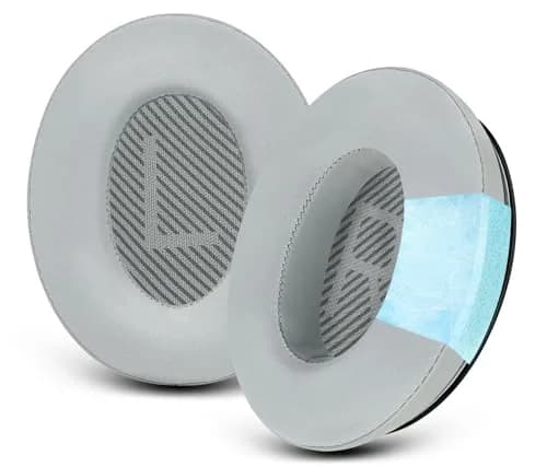 GEVO Cooling Gel Ear Pads for Bose QC35 & QC35ii (QuietComfort 35) - Silver | Breathable & Durable Comfort thumbnail 1