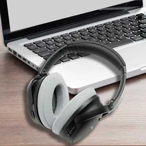 GEVO Cooling Gel Ear Pads for Bose QC35 & QC35ii (QuietComfort 35) - Silver | Breathable & Durable Comfort thumbnail 8
