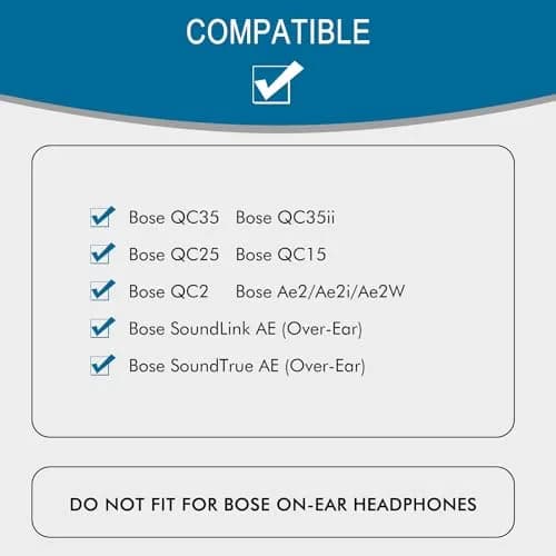 GEVO Cooling Gel Ear Pads for Bose QC35 & QC35ii (QuietComfort 35) - Silver | Breathable & Durable Comfort thumbnail 2