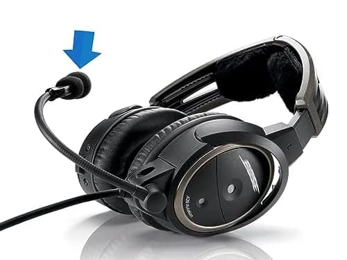 LEFXMOPHY Aviation Headset Mic Cover for Bose A20 & A30 | Wind Noise Blocker, Washable, Dust & Moisture Protection thumbnail 2