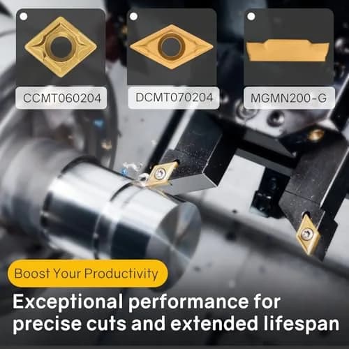 Joogto Indexable Lathe Turning Tool Kit 21Pcs 5/16" 8mm Shank | Precision Metalworking Set thumbnail 4