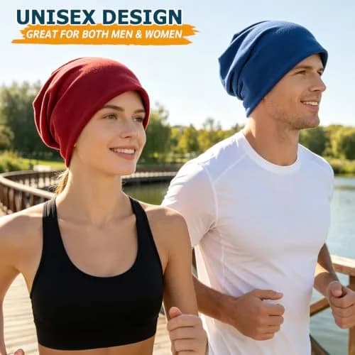 EINSKEY Slouchy Beanie for Men Women | Cotton, UV Protection, One Size thumbnail 4