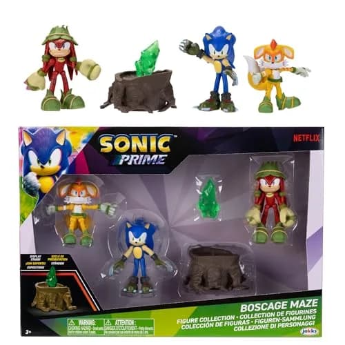 JAKKS Pacific Sonic Prime Action Figures Bos Cage Maze 2.5-inch | Sonic, Knuckles, Tails Ages 3+ thumbnail 1