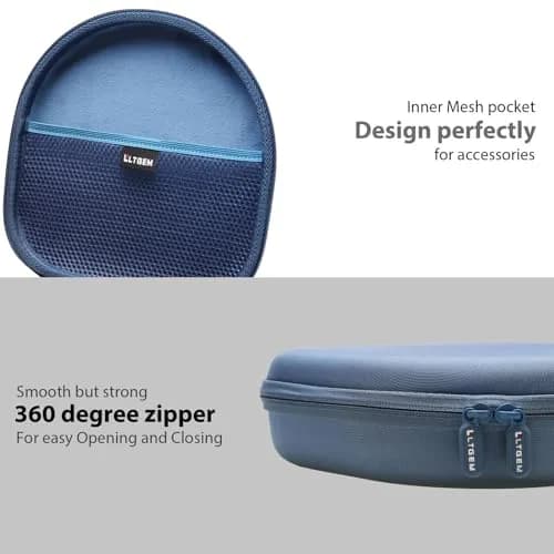 L LTGEM Hard Case for Anker Soundcore Q30/Q20i/Q45/Space One Pro Headphones, Blue | Waterproof & Shockproof Travel Cover thumbnail 7