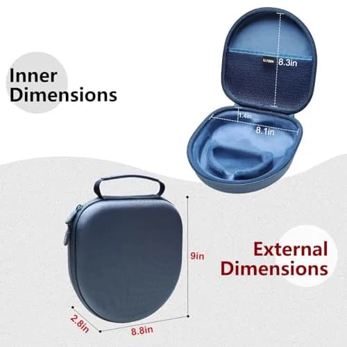 L LTGEM Hard Case for Anker Soundcore Q30/Q20i/Q45/Space One Pro Headphones, Blue | Waterproof & Shockproof Travel Cover thumbnail 2