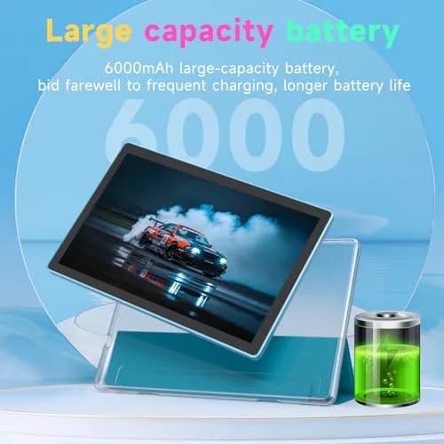 IWEGGO Android 15 Tablet, 10 Inch 18GB RAM+128GB ROM/ 2TB Expandable, 2.0GHz Quad-core, 1280x800 HD Touchscreen, 5G WiFi6, Navy thumbnail 6