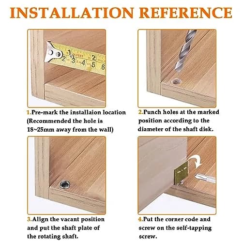 Aifeier ET 2 Sets Pivot Hinges Bronze Heavy Duty Concealed Shaft | Durable Cold Rolled Steel thumbnail 4