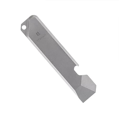 BANG TI Titanium EDC Pry Bar with Bottle Opener Function Portable Multi Tool 9.2 cm (3.62 inches) | Lightweight Corrosion-Resistant Pocket Companion thumbnail 1