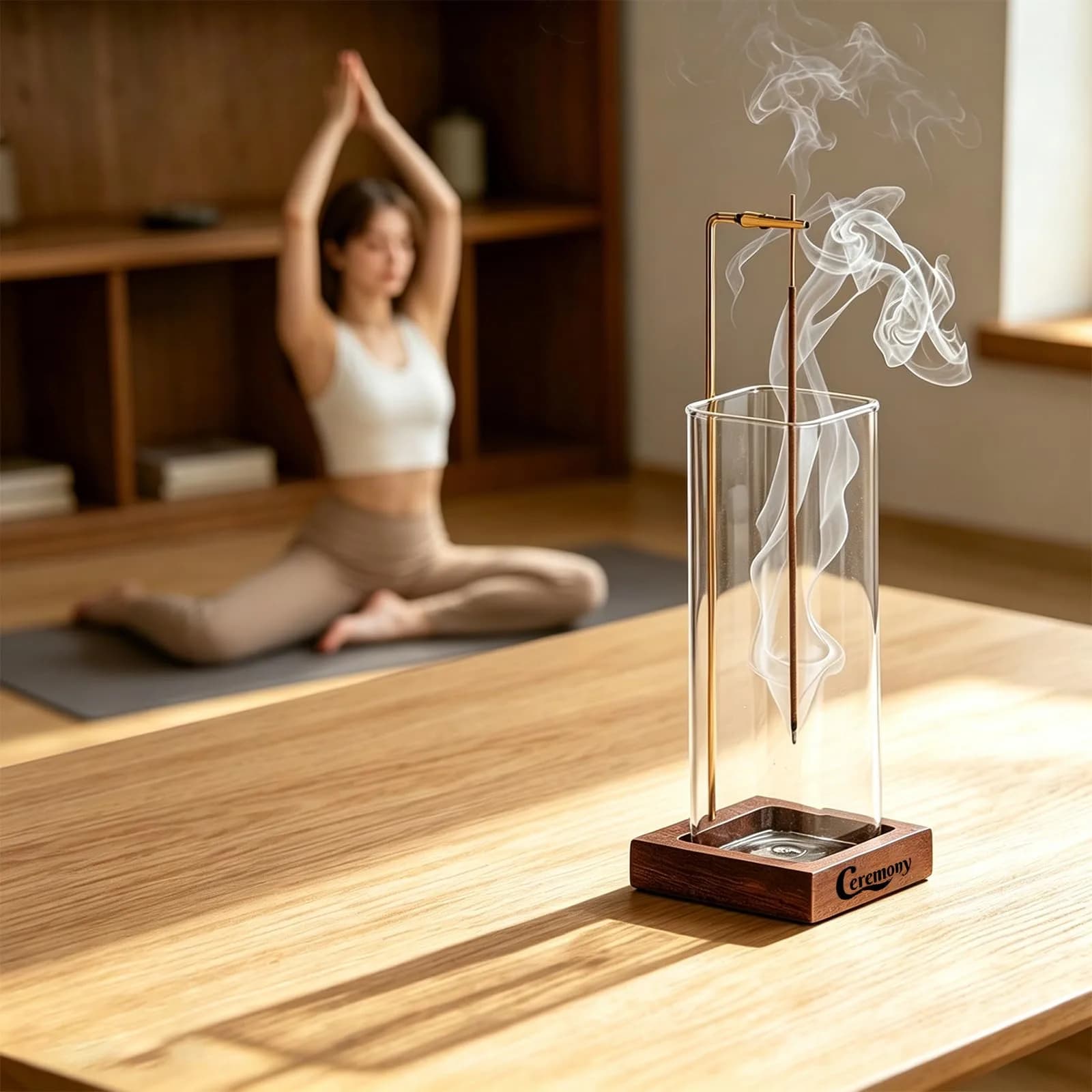 CEREMONY Anti-Ash Incense Holder with Ash Catcher & 20 Sticks | 24.99 cm (9.84 in) Tall - view 7
