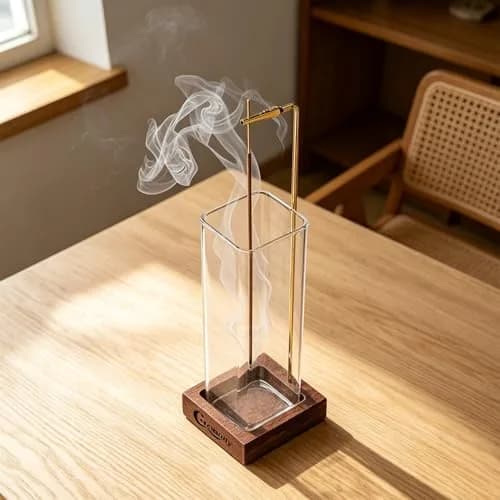 CEREMONY Anti-Ash Incense Holder with Ash Catcher & 20 Sticks | 24.99 cm (9.84 in) Tall thumbnail 3