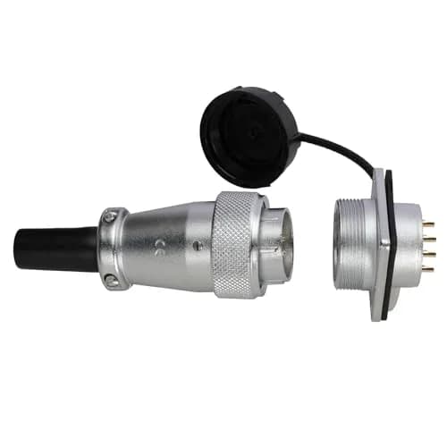 HangTon WS24 12 Pin Aviation Circular Connector 10A Male Plug + Female Socket 24mm Panel Mount | Heavy Duty Industrial Power Connector thumbnail 3