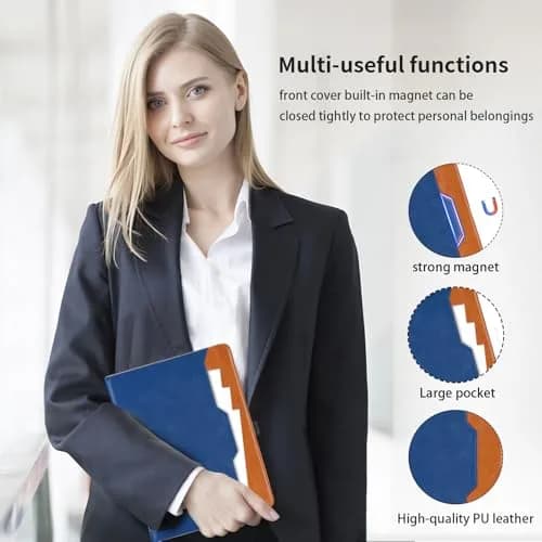 Oduio Blue PU Leather Folio Stand Cover for Samsung Galaxy Tab S10 Plus 12.4" | Auto Wake/Sleep thumbnail 6