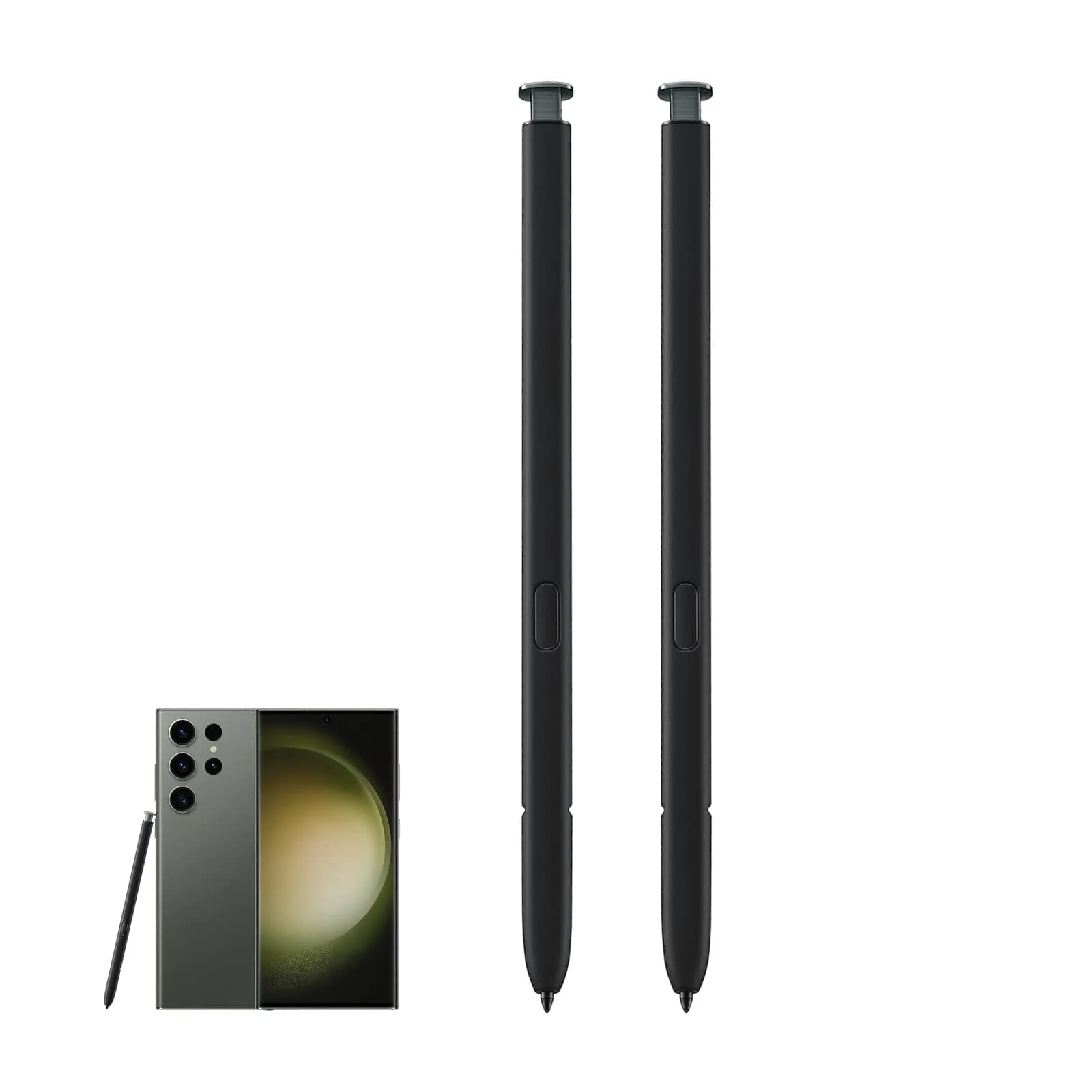 CaoXiong 2 Pcs Galaxy S23 Ultra S Pen Replacement (Green) | High Precision, Pressure Sensitive — Green
