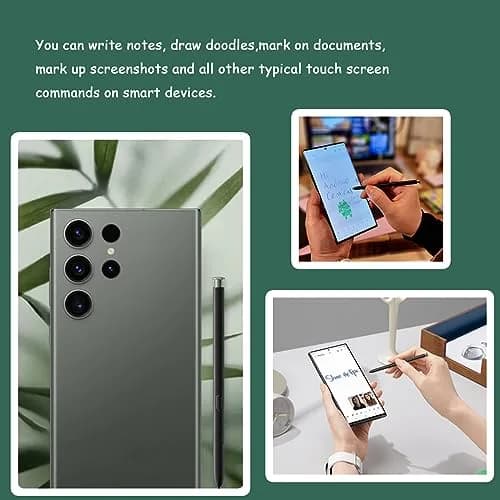 CaoXiong 2 Pcs Galaxy S23 Ultra S Pen Replacement (Green) | High Precision, Pressure Sensitive thumbnail 5